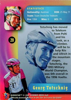 1997 Eurostar Tour de France #20 Georg Totschnig Back